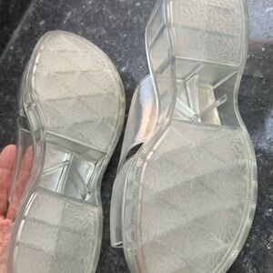 Jeffrey Campbell clear slides shoes sandals size USA 8 EUR 39